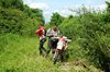 De motoren tussen de rails