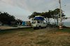 Camping vlak aan het strand