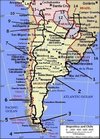 Kaart Brazilie-Uruguay